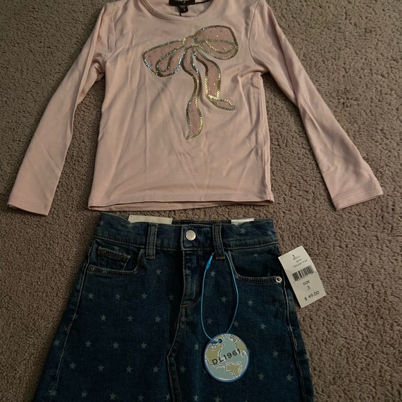 COPY - Saks Fifth Avenue Toddler Outfit Skirt and Sequin top - Picture 1 of 7